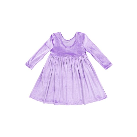 Pink Chicken Velour Steph Dress in Lavender - Picture 2 of 3